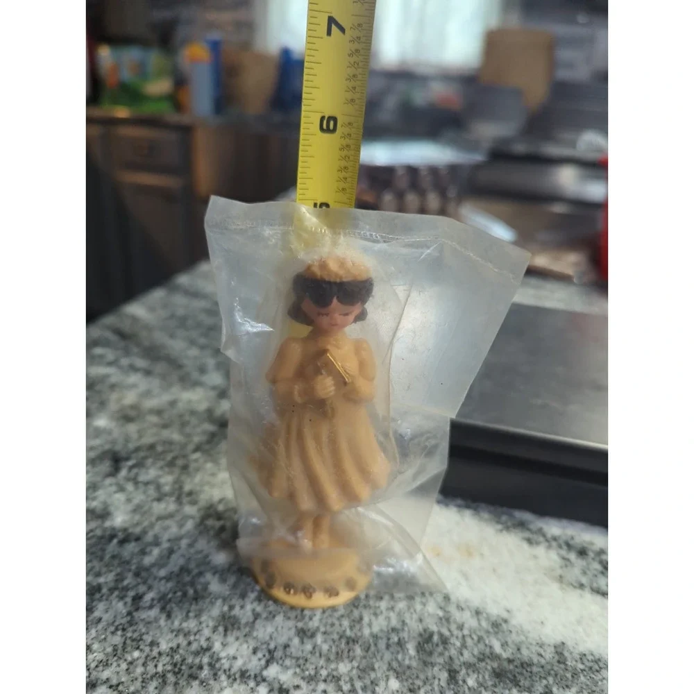 Vintage Wilton First Communion Girl Cake Topper Decoration Holdng a Bible